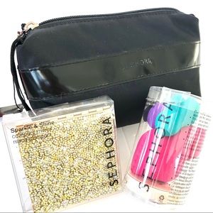 Sephora Bundle- ALL NWT - bag, mirror, sponges